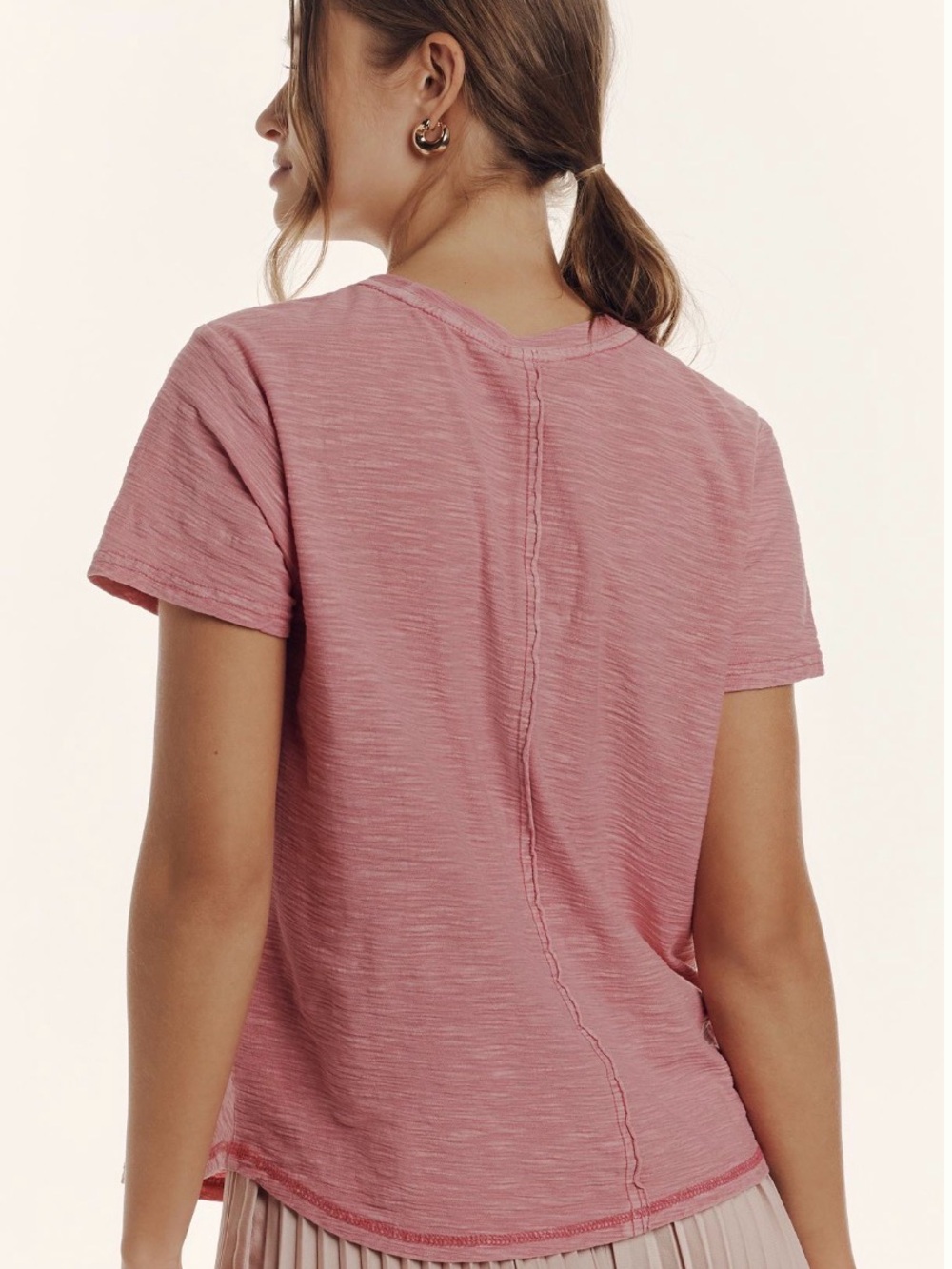 Anthropologie Pilcro Pink tee - Picture 2 of 5